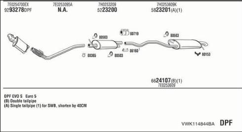 Walker VWK114844BA - Система выпуска ОГ avtokuzovplus.com.ua