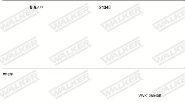 Walker VWK128940B - Система випуску ОГ autocars.com.ua
