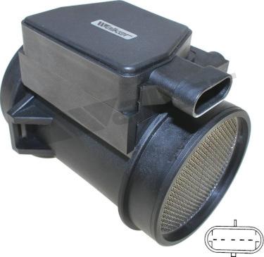 Walker Products 245-1006 - Датчик потоку, маси повітря autocars.com.ua