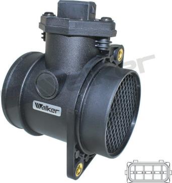 Walker Products 245-1078 - Датчик потоку, маси повітря autocars.com.ua