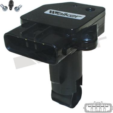 Walker Products 245-1138 - Датчик потоку, маси повітря autocars.com.ua