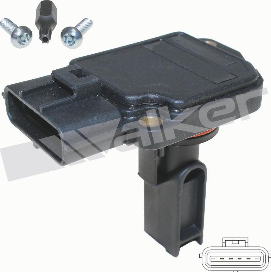 Walker Products 2451151 - Датчик потоку, маси повітря autocars.com.ua