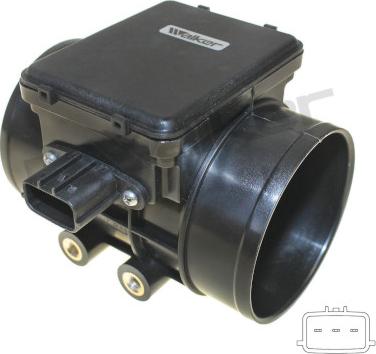 Walker Products 245-1155 - Датчик потоку, маси повітря autocars.com.ua