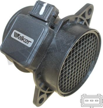 Walker Products 245-1172 - Датчик потоку, маси повітря autocars.com.ua