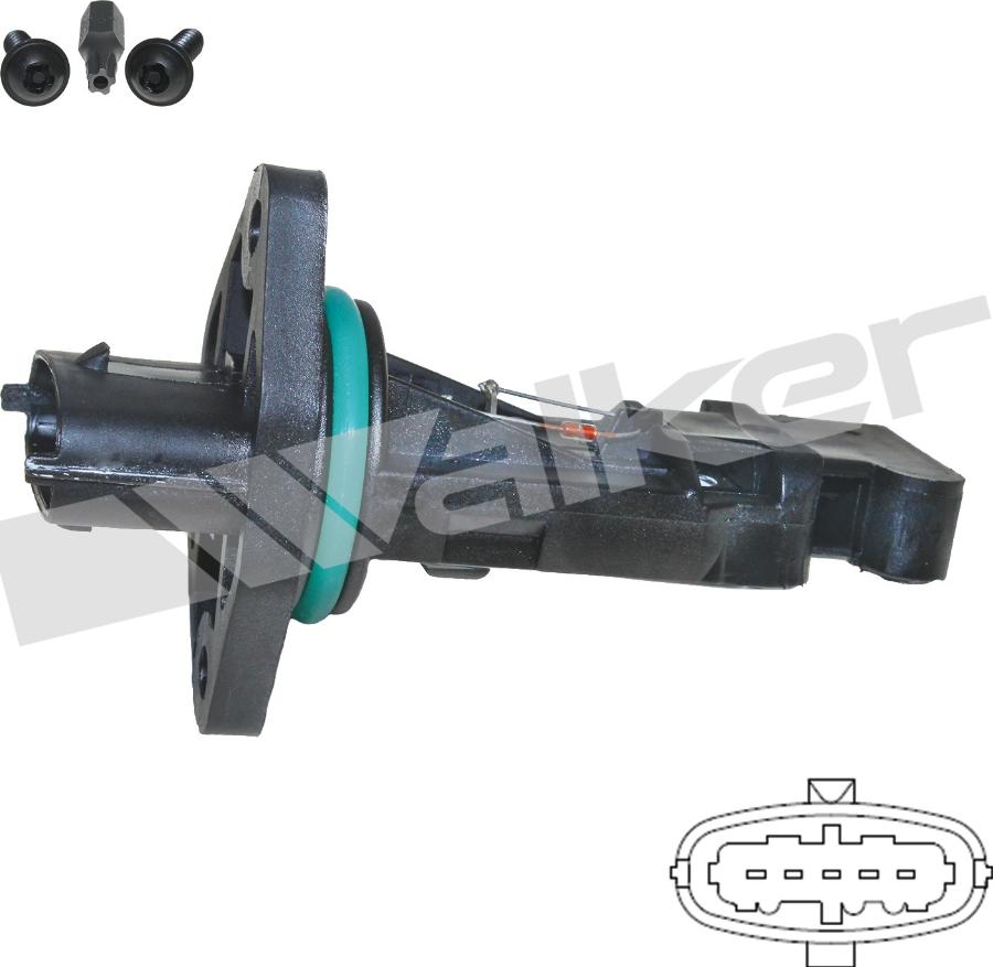 Walker Products 2451230 - Датчик потоку, маси повітря autocars.com.ua