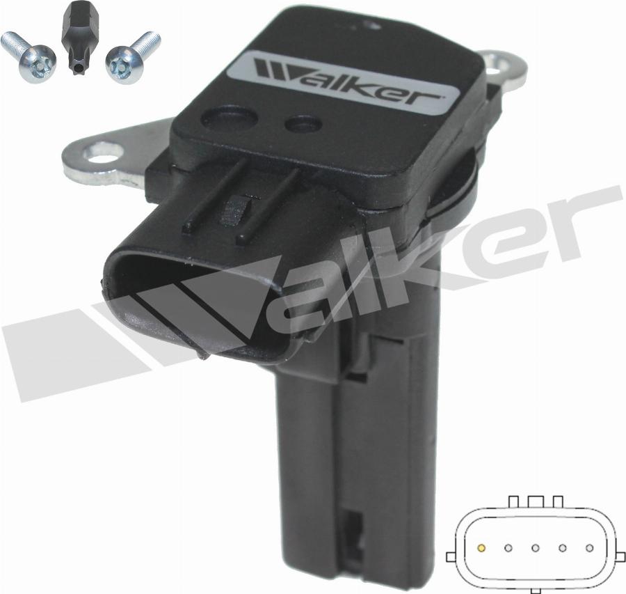 Walker Products 2451244 - Датчик потоку, маси повітря autocars.com.ua