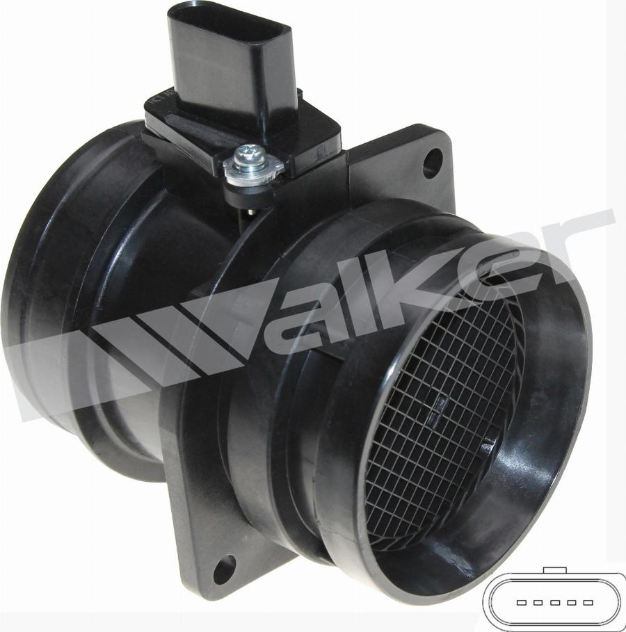 Walker Products 245-1281 - Датчик потоку, маси повітря autocars.com.ua