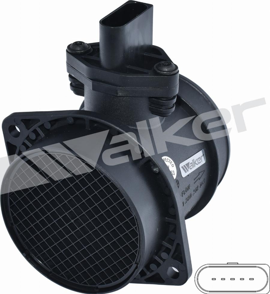 Walker Products 245-1285 - Датчик потоку, маси повітря autocars.com.ua