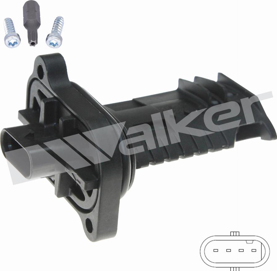 Walker Products 245-1292 - Датчик потоку, маси повітря autocars.com.ua