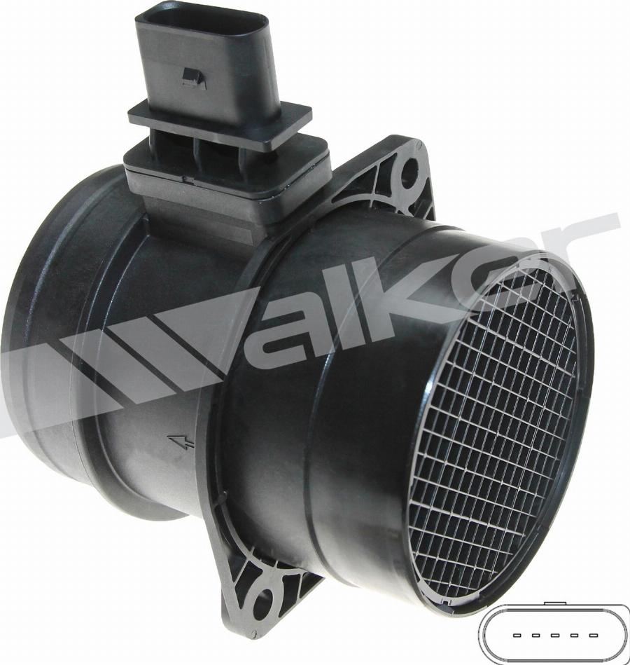 Walker Products 245-1298 - Датчик потоку, маси повітря autocars.com.ua