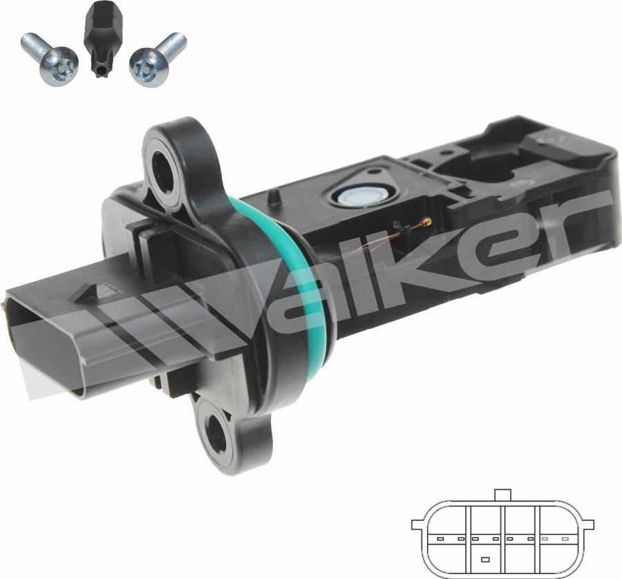 Walker Products 245-1314 - Датчик потоку, маси повітря autocars.com.ua