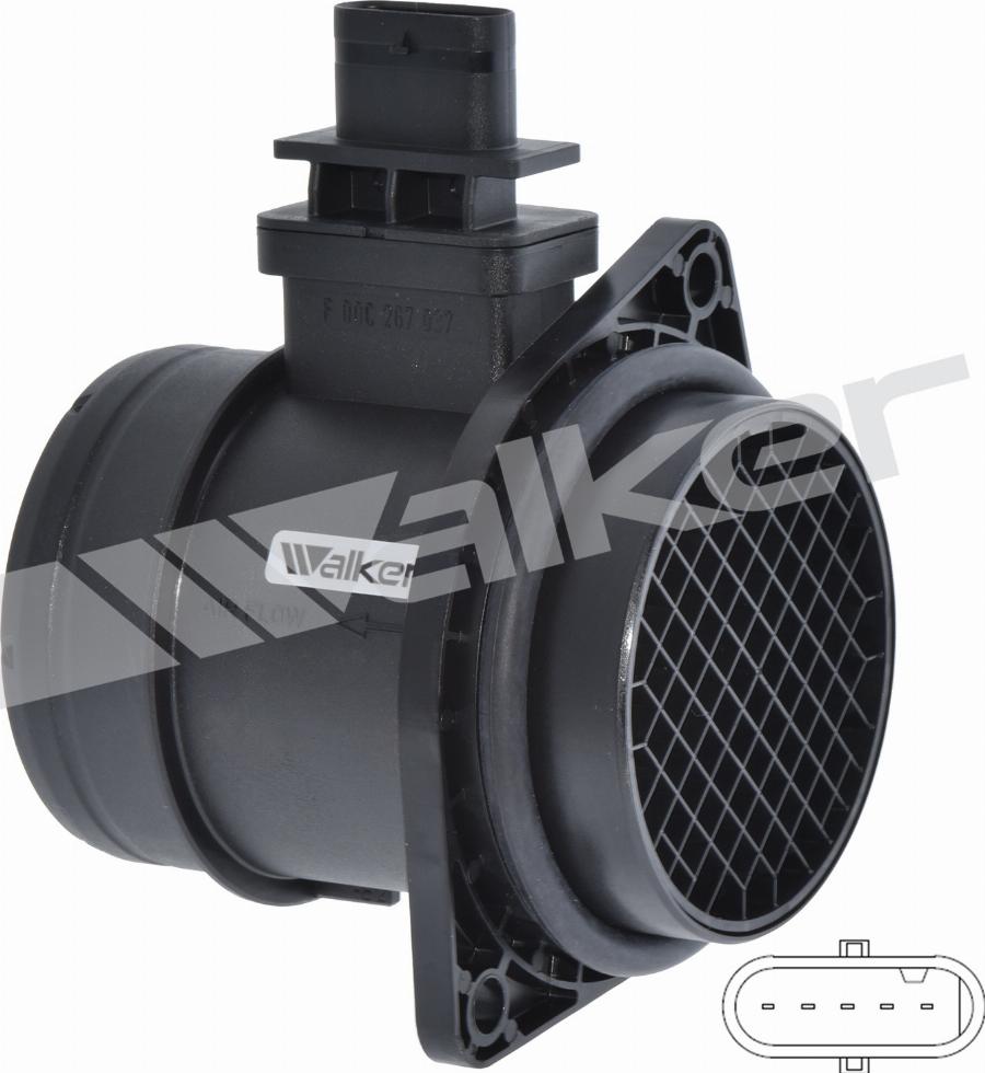 Walker Products 245-1397 - Датчик потоку, маси повітря autocars.com.ua