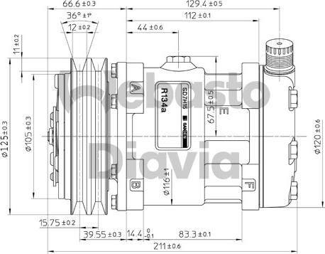 Webasto 62015108A - Компресор, кондиціонер autocars.com.ua