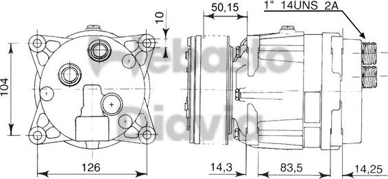 Webasto 62085015121B - Компрессор кондиционера avtokuzovplus.com.ua