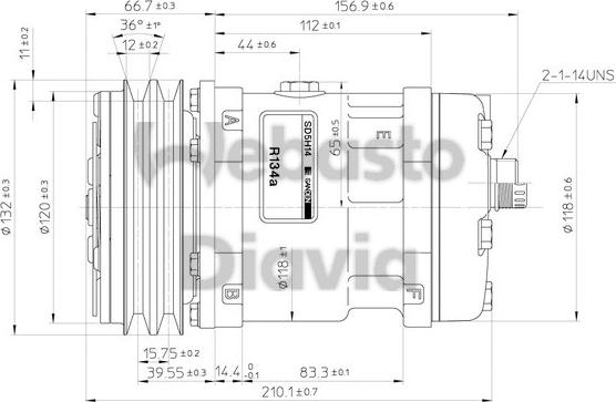 Webasto 82D015550MA - Компрессор кондиционера avtokuzovplus.com.ua