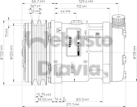 Webasto 82D015551MA - Компресор, кондиціонер autocars.com.ua