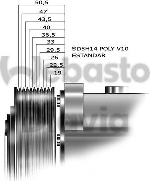 Webasto 82D015555MA - Компресор, кондиціонер autocars.com.ua