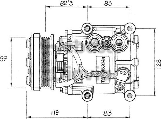 Webasto 82D0156014MA - Компрессор кондиционера avtokuzovplus.com.ua