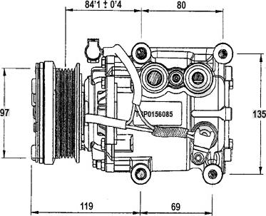 Webasto 82D0156085CA - Компрессор кондиционера avtokuzovplus.com.ua