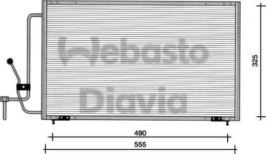 Webasto 82D0225055A - Конденсатор, кондиціонер autocars.com.ua