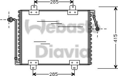 Webasto 82D0225056A - Конденсатор, кондиціонер autocars.com.ua