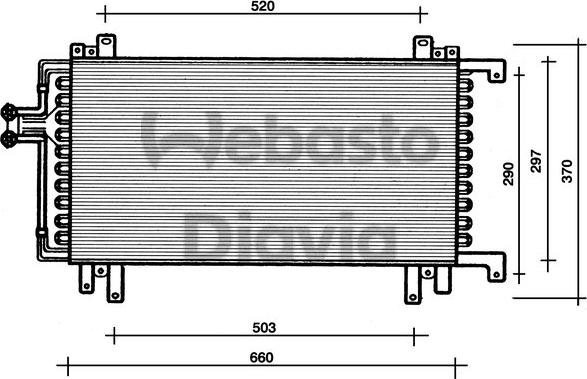 Webasto 82D0225058A - Конденсатор, кондиціонер autocars.com.ua