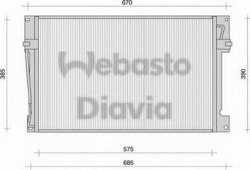 Webasto 82D0225078A - Конденсатор кондиционера avtokuzovplus.com.ua