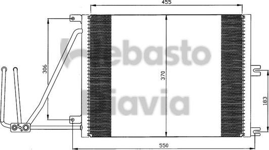 Webasto 82D0225105A - Конденсатор, кондиціонер autocars.com.ua