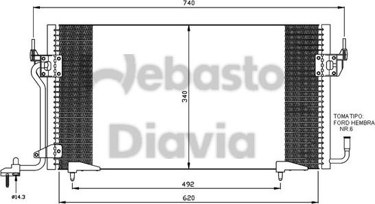 Webasto 82D0225117A - Конденсатор кондиционера avtokuzovplus.com.ua