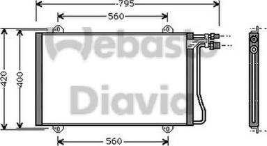 Webasto 82D0225125A - Конденсатор кондиционера avtokuzovplus.com.ua