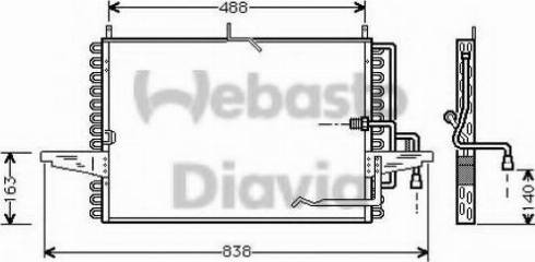 Webasto 82D0225148A - Конденсатор, кондиціонер autocars.com.ua