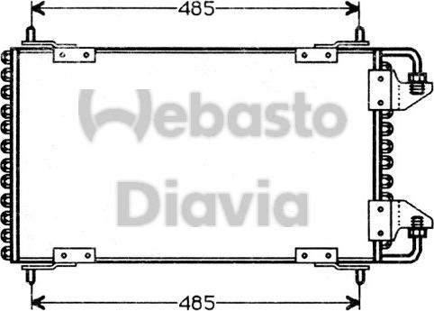 Webasto 82D0225157A - Конденсатор, кондиціонер autocars.com.ua