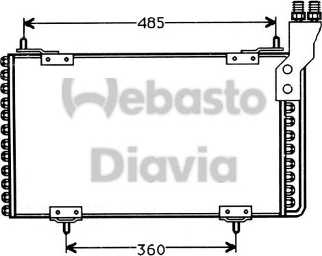 Webasto 82D0225158A - Конденсатор, кондиціонер autocars.com.ua