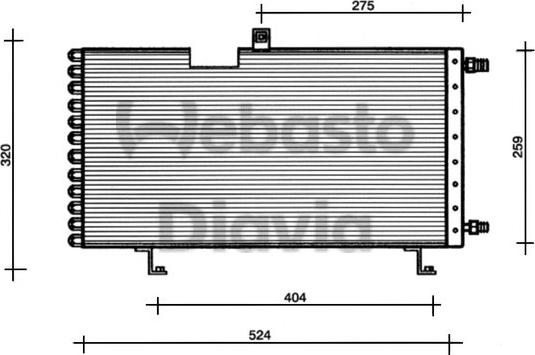 Webasto 82D0225175A - Конденсатор, кондиціонер autocars.com.ua