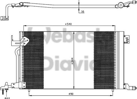 Webasto 82D0225176MA - Конденсатор, кондиціонер autocars.com.ua