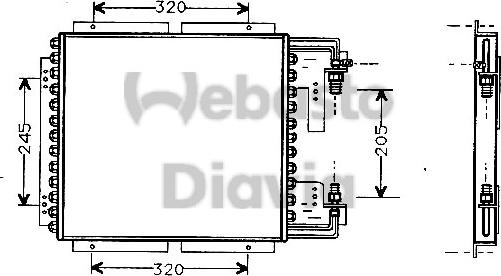 Webasto 82D0225178A - Конденсатор, кондиціонер autocars.com.ua