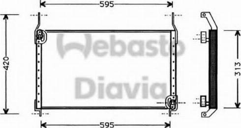 Webasto 82D0225258A - Конденсатор, кондиціонер autocars.com.ua