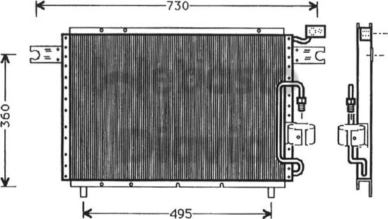 Webasto 82D0225291A - Конденсатор, кондиціонер autocars.com.ua