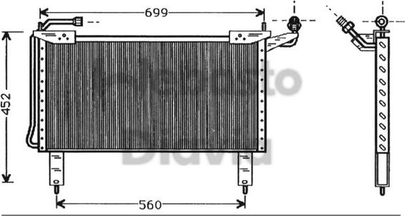 Webasto 82D0225298A - Конденсатор кондиционера avtokuzovplus.com.ua