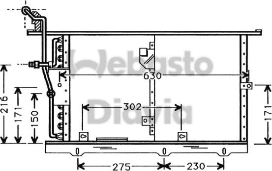 Webasto 82D0225322A - Конденсатор, кондиціонер autocars.com.ua