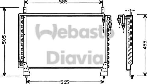 Webasto 82D0225325A - Конденсатор, кондиціонер autocars.com.ua