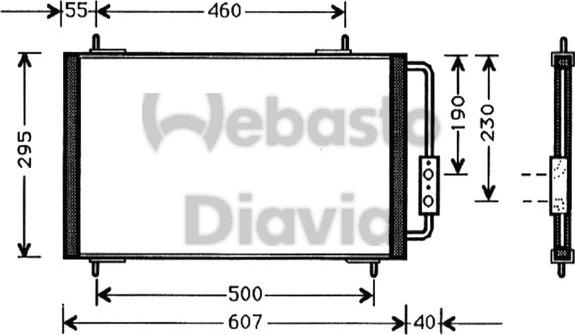 Webasto 82D0225331A - Конденсатор, кондиціонер autocars.com.ua