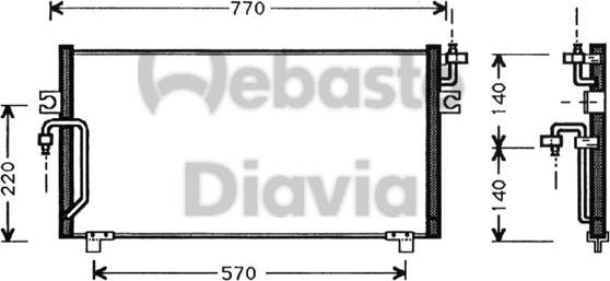 Webasto 82D0225350A - Конденсатор, кондиціонер autocars.com.ua