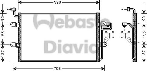 Webasto 82D0225374MS1A - Конденсатор, кондиціонер autocars.com.ua