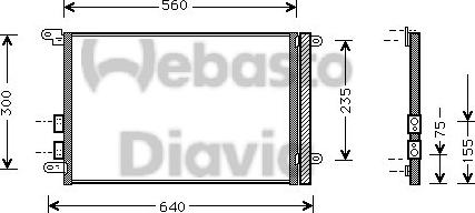 Webasto 82D0225405A - Конденсатор, кондиціонер autocars.com.ua