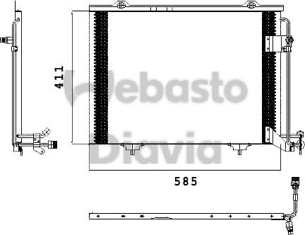 Webasto 82D0225432A - Конденсатор кондиционера avtokuzovplus.com.ua