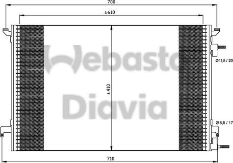 Webasto 82D0225464A - Конденсатор кондиционера avtokuzovplus.com.ua