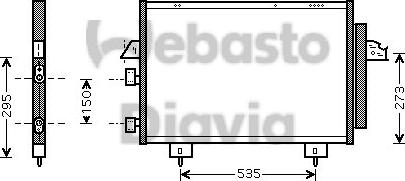 Webasto 82D0225469A - Конденсатор кондиционера avtokuzovplus.com.ua