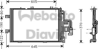 Webasto 82D0225495A - Конденсатор кондиционера avtokuzovplus.com.ua