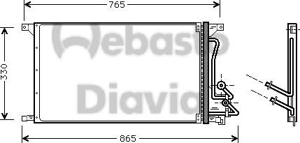 Webasto 82D0225506A - Конденсатор, кондиціонер autocars.com.ua